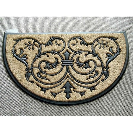 Geo Crafts Geo Crafts G337 MONARCH 30 18 x 30 in. Monarch Half Round Doormat G337 MONARCH 30